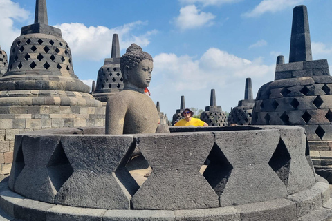 Yogyakarta : Borobudur structure climb and Prambanan temple Borobudur structure climb and Prambanan temple
