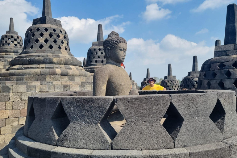Yogyakarta : Borobudur structure climb and Prambanan temple Borobudur structure climb and Prambanan temple