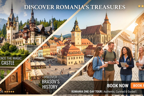 Dracula's Castle, Peles & Brasov Day Trip from Bucharest Bucharest:Dracula’s Tomb, 2 Castles & Brasov Guided Day Trip