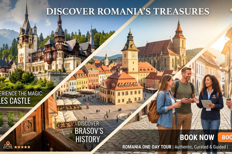 Dracula's Castle, Peles & Brasov Day Trip from Bucharest Bucharest:Dracula’s Tomb, 2 Castles & Brasov Guided Day Trip