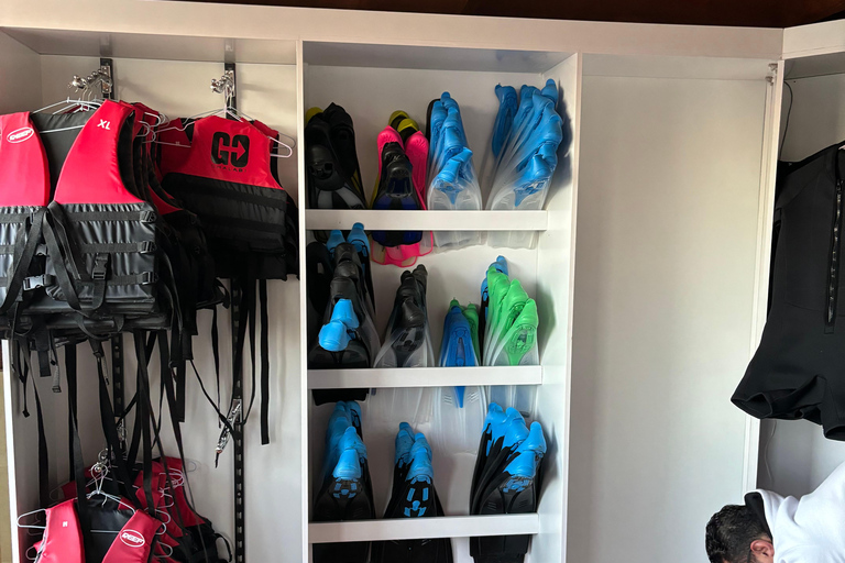 Hurghada: Sporty wodne, łódź bananowa i nurkowanie z rurkąBanan, przejażdżka sofą, nurkowanie z rurką i obserwacja delfinów