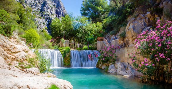 Von Alicante/Benidorm: Guadalest & Algar-Wasserfälle