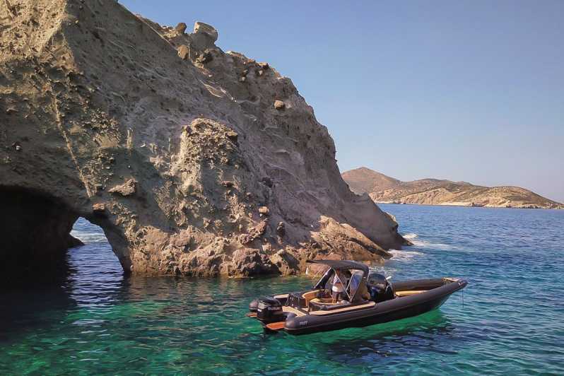 From Ornos: Mykonos Private Cruise to Paros with Drinks