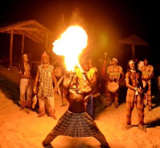 Visit Sunset and Fire show in Sal Rei, Boa Vista, Cape Verde