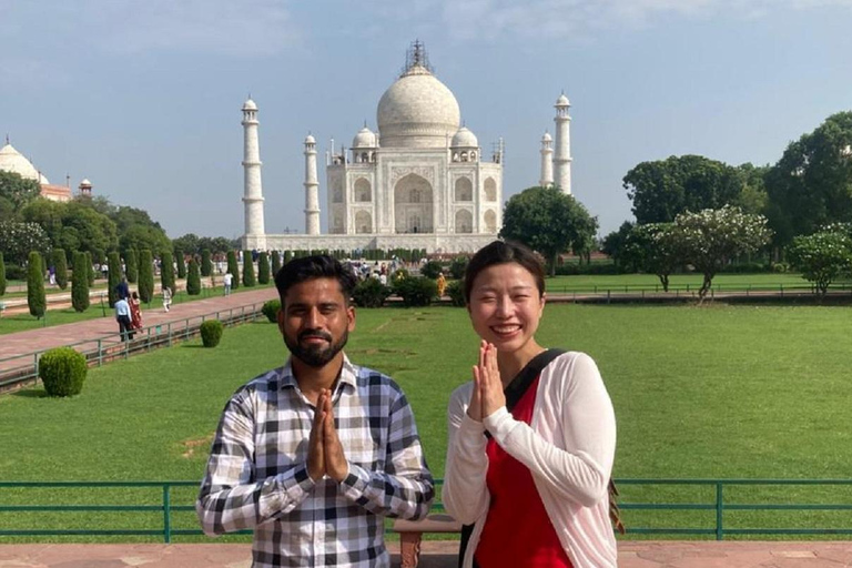 From Delhi: Taj Mahal and Agra Day Trip by Gatimaan Express Tour From Agra with Private Car, Driver & Expert Tour Guide