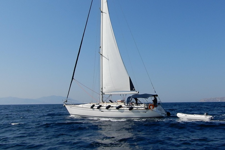 Excursión de 6 horas a las islas Delos y Rhenia en velero