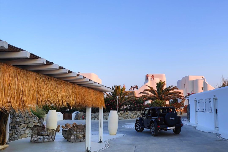 Mykonos: Private Jeep Tour with Myrsini beach and Ano Mera