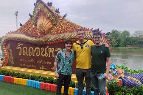 Don Wai Market, Dragon Temple & Ayutthaya Highlights Tour