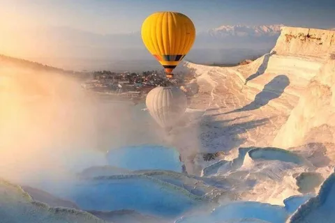 Tour di Pamukkale in mongolfiera, opzioni da Antalya, Alanya, Side