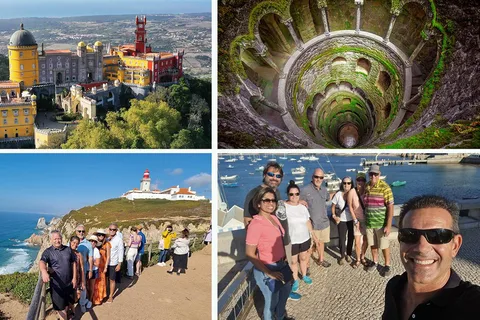 Desde Lisboa: Excursión a Sintra, Pena, Regaleira, Roca y Cascais
