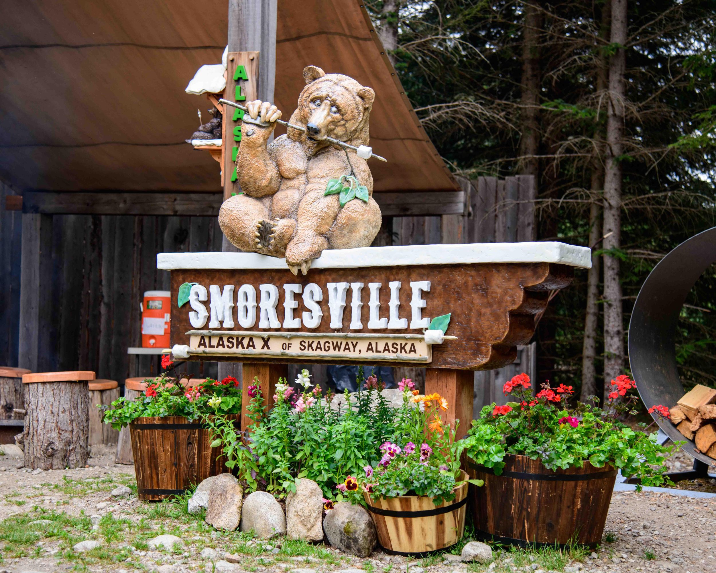Skagway, Alaska Musher's Camp® und S'More-Rösten