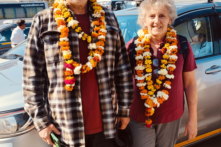 Da Jaipur: Tour privato dell&#039;alba di Tajmahal e della città di Agra in autoAuto AC con autista e guida + drop Jaipur o Delhi