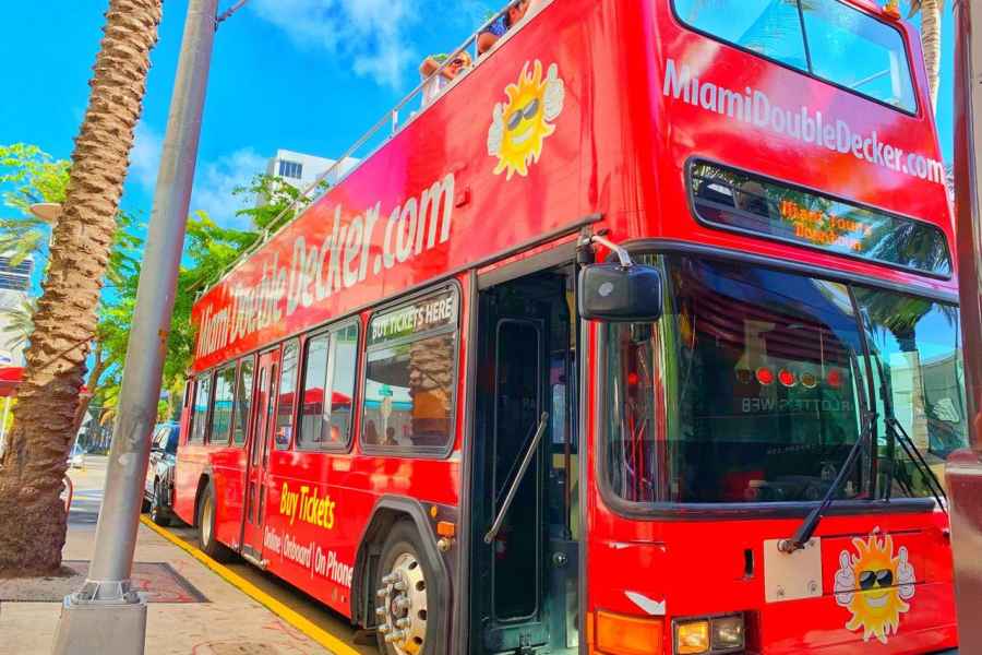 Miami: Doppeldecker-Bustour mit optionaler Bootstour. Foto: GetYourGuide