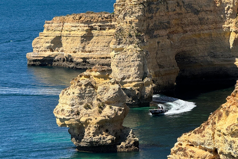 Visite privée de Lisbonne à l'Algarve, grotte de Benagil, Faro, Portimão