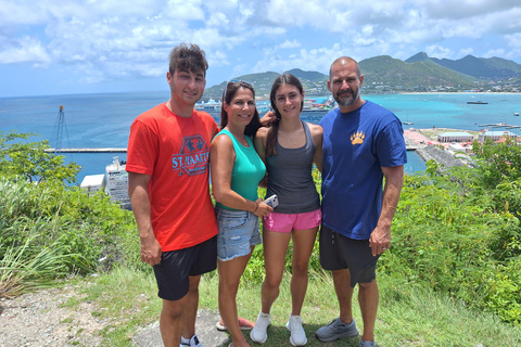 St Maarten : Volière et route panoramique