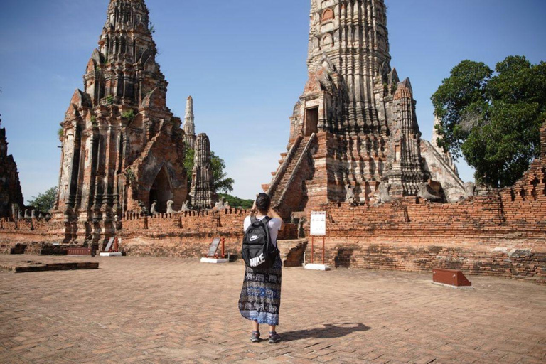 曼谷：大城府遗产快车和巴士一日旅行不含门票和午餐的行程