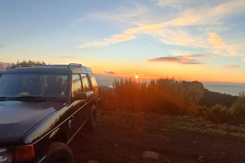 De 0 a 1818 metros hasta Pico do Arieiro Amanecer