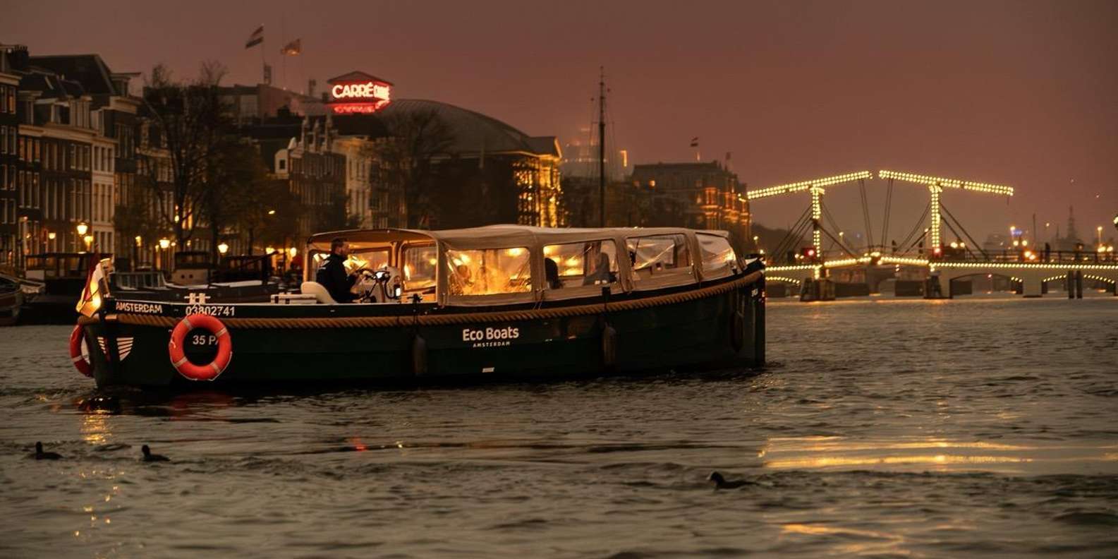 Amsterdam Evening (Sunset) Canal Cruise w/ optional drinks