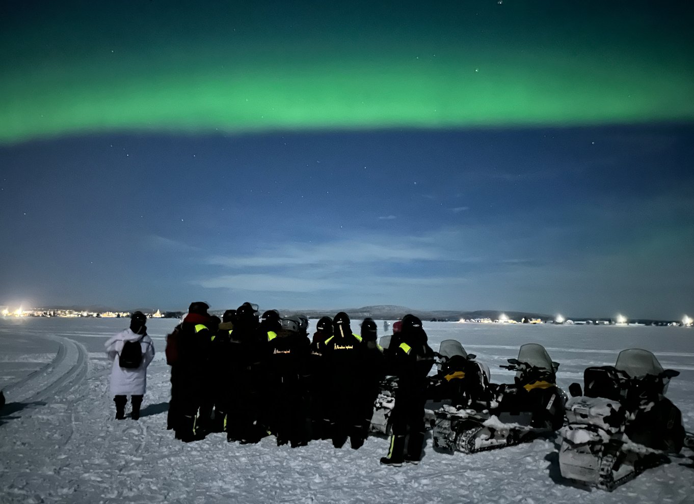 Kiruna: Guidet snescootertur og nordlysjagt