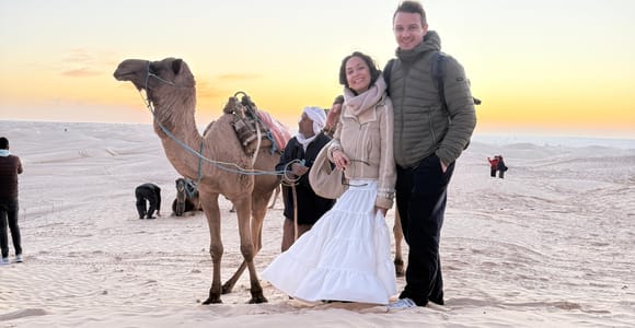From Djerba: Sahara Express with Sunset and Overnight Stay in a Tent