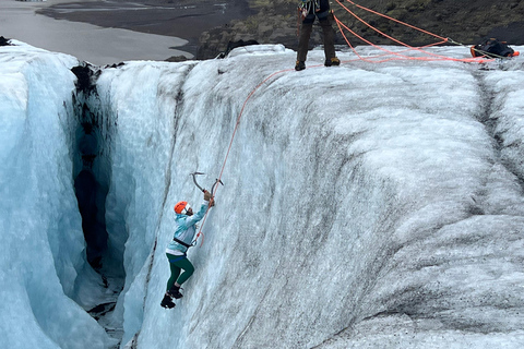 Ice climbing at Sólheimajökull
