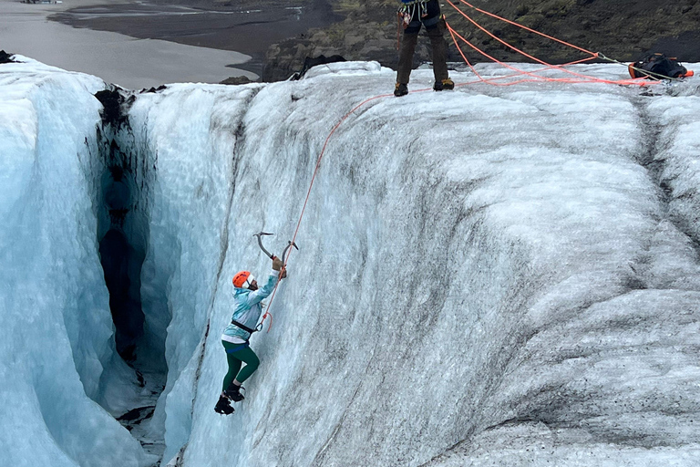 Ice climbing at Sólheimajökull