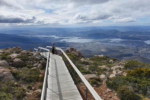 From Hobart: Mt Wellington Morning Walking Tour 4 Hour Mt Wellington Arrival Tour with Organ Pipes Walk