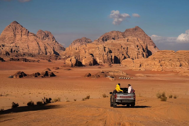 Petra: Wadi Rum Transfer with Optional Camp Stay/Jeeb Tour PETRA TO WADIRUM JEEP 4HOURS In WadiRum