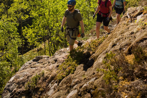 Geiranger : Descente en rappel avec vue épique