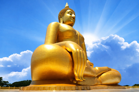Bangkok: Giant Buddha & Ayutthaya Afterlife Tour Round Trip Transportation & Guide