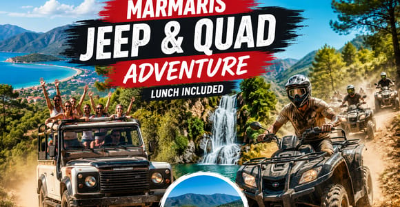 Marmaris: Jeep Safari & Quad Bike Adventure with Lunch