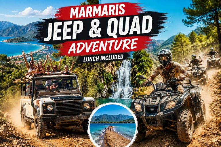 Marmaris: Jeep Safari & Quad Bike Adventure with Lunch