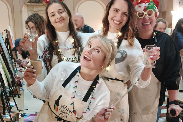 Christmas painting and mulled wine in Warsaw!