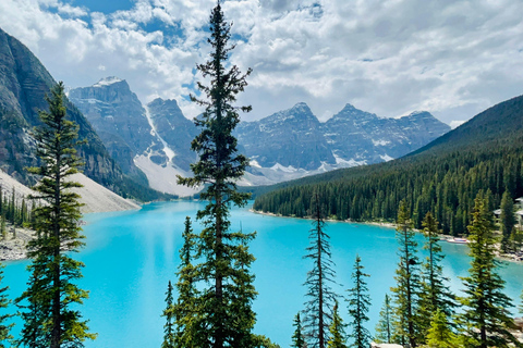 Banff: Lake Louise och Moraine Lake Transfer tur och returFrån Banffs tågstation