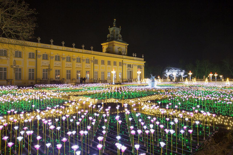 皇家花园灯光：维拉努夫宫夜间活动英语、西班牙语、德语、俄语、波兰语导览