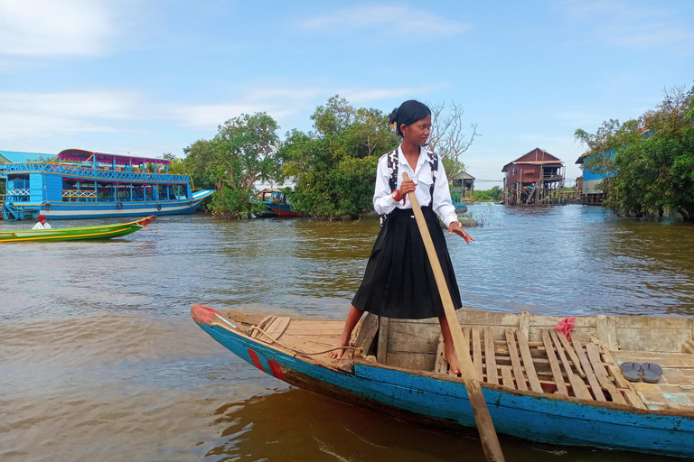 From Siem Reap: Floating Village, Lake, and Ox Cart Tour The Floating Village and Ox-cart Ride