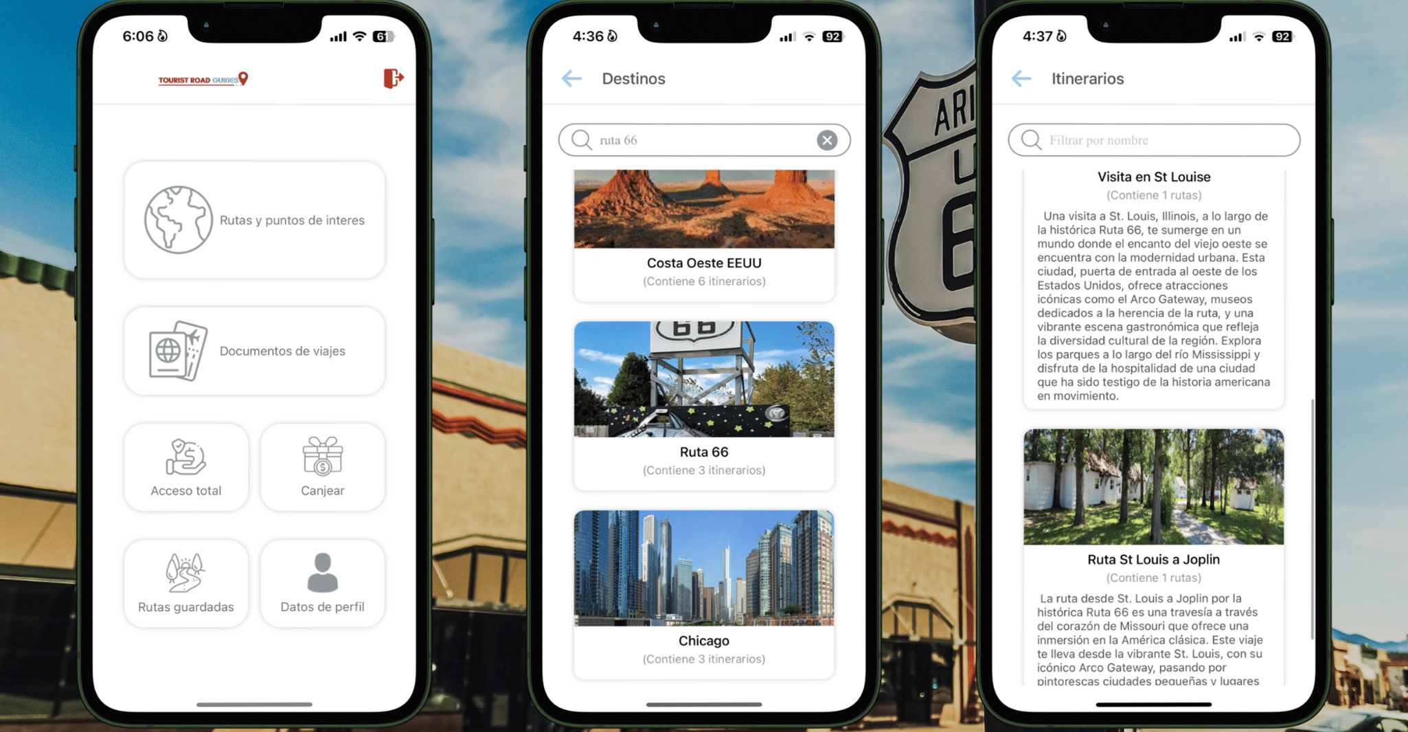 App Self Drive Route 66 Road St. Louis naar Joplin - Housity