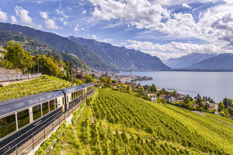 GoldenPass Express: Scenic train from Montreux to Interlaken Single journey from Montreux to Interlaken (1st class)