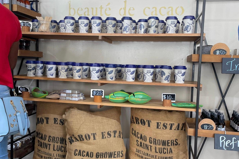 St. Lucia: Private Chocolate Workshop, Beach, & Rum Tour