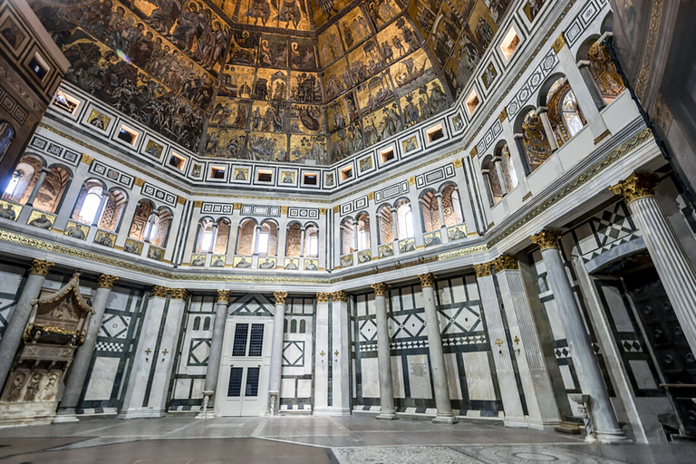 Florence : col de la cathédrale avec dôme, baptistère et crypte