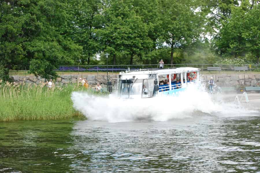 Stockholm: Land und Wasser Tour mit dem Amphibienbus. Foto: GetYourGuide Stockholm: Land und Wasser Tour mit dem Amphibienbus. Foto: GetYourGuide