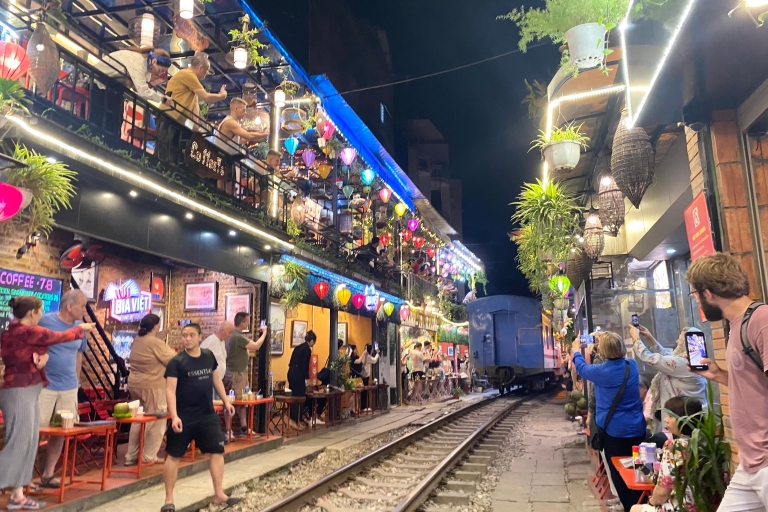 Hanoi: Lokale Street Food Tour und einzigartige Zugstraße