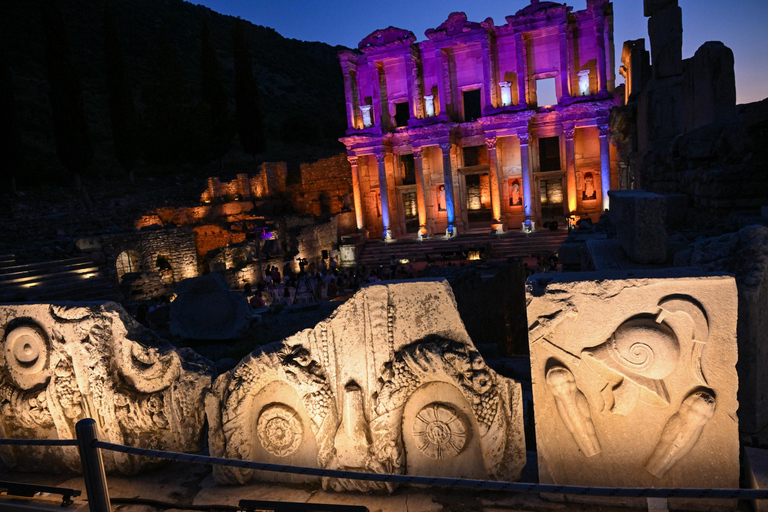 From Marmaris: Ephesus Night Tour with Dinner & Guide
