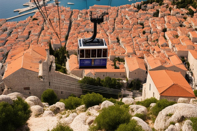 Dubrovnik: Passeio de teleférico com ingresso