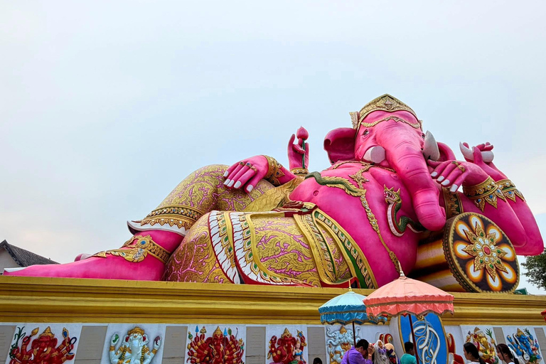 Biggest Ganesh, Pink Ganesha, Wat Paknam Cultural Day Tour Private Tour with Guide