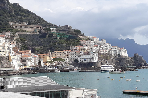 Amalfi: Private Transfer from Naples visit Pompeii Option 2 NO Stop one way