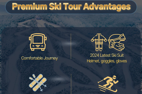 Premium Elysian Ski Tour Full Package(Goggles+Helmet+Gloves) Depart From Dongdaemun H&C Park Station Exit 11