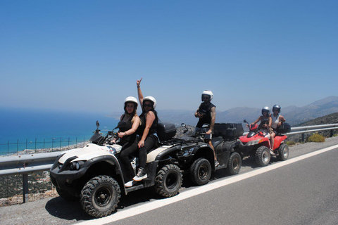 Creta: Excursión en quad todoterreno a pueblos con traslados al hotel