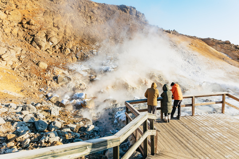 Reykjavík: Fagradalsfjall vulkaanwandeling en Blue LagoonTour met hotel ophaalservice