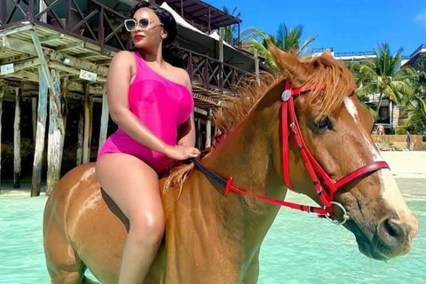 Experience Ocean & Village Horse Riding on Zanzibar Beach FOR GUESTS STAYING IN NORTH & EAST COAST AREAS. 30 MINUTES